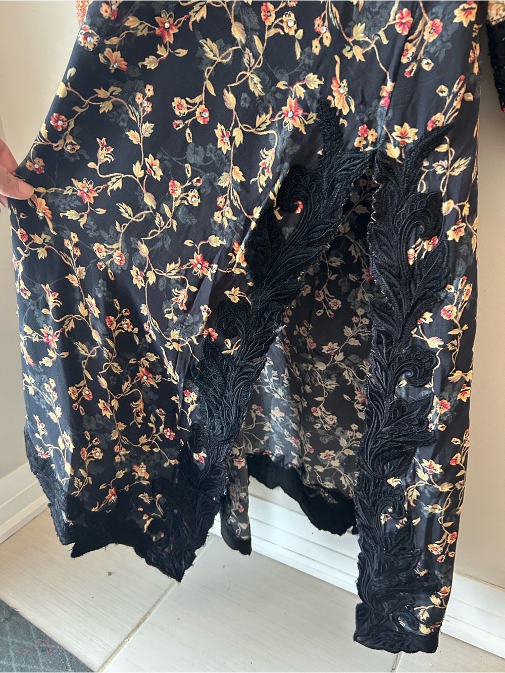 Stunning Kaftan Tunic Dress Boho Luxe Embroidered | Johnny Was Style Artisan - Picture 7 of 16